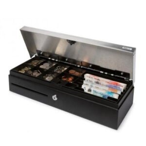 APG Flip Top Cash Drawer Heavy-Duty Stainless-Steel Top