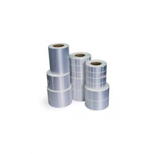 Buraq 38mm X 25mm Silver PVC Label in Kuwait